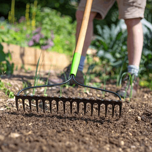Double Sided Soil Rake - Carbon Steel